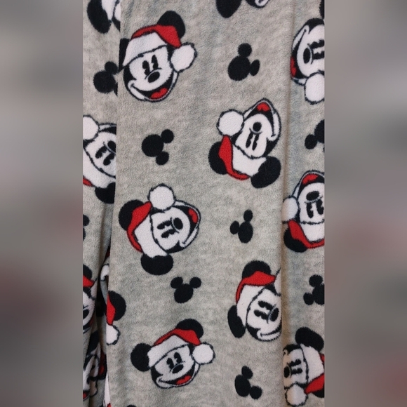 Disney Santa Mickey Mouse Fleece Lounge Pajama Pants Size XL Christmas Bottoms - Picture 3 of 7